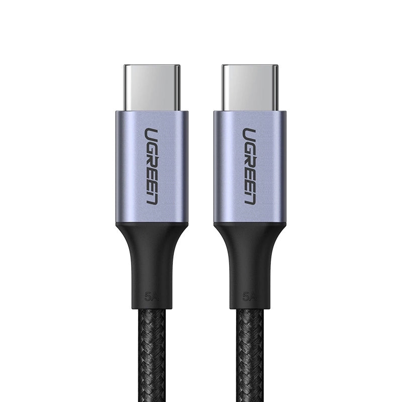 Kabel do danych i ładowania USB-C - USB-C UGREEN US316, 100W, 0,5m, Szary