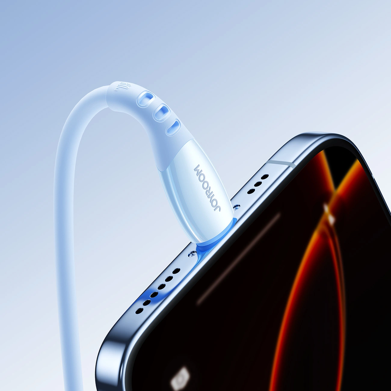 Kabel do danych i ładowania USB-C - USB-C Joyroom S-A59 Vibrant, 60W, 1.2m, Niebieski