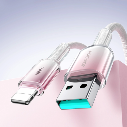 Kabel do przesyłu danych i ładowania USB-A - Lightning Joyroom S-A42, 18W, 1,2m, biały