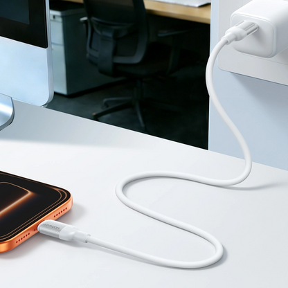 USB-A to USB-C Data and Charging Cable Joyroom S-A62 Lively, 18W, 1.2m, White