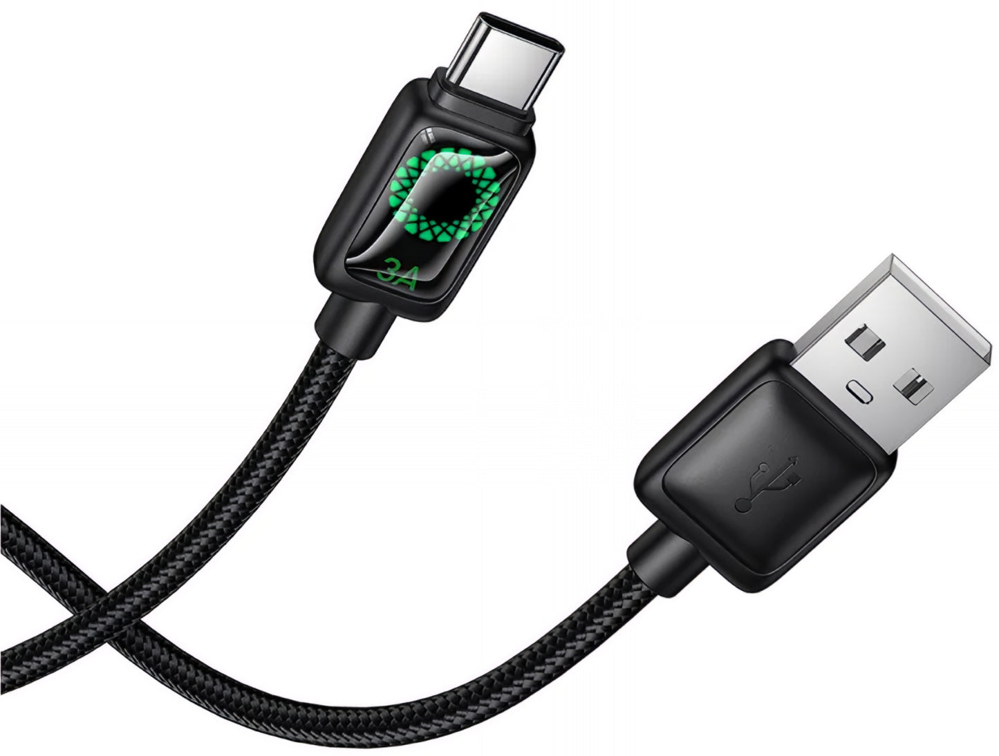 Kabel do danych i ładowania USB-A - USB-C HOCO U146, 36W, 1.2m, Czarny
