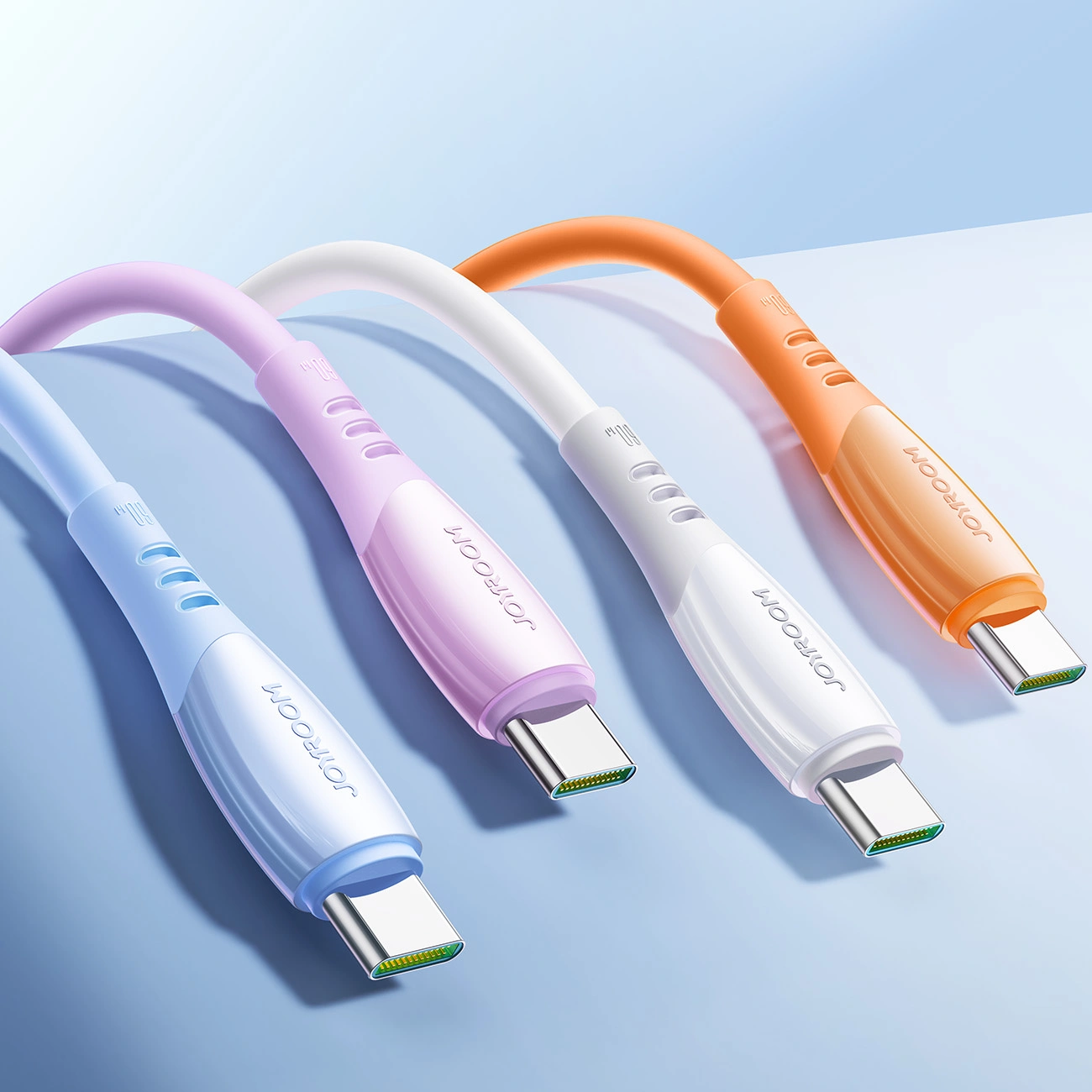 Kabel do danych i ładowania USB-C - USB-C Joyroom S-A59 Vibrant, 60W, 1.2m, Niebieski