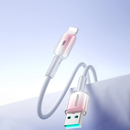 Kabel do przesyłu danych i ładowania USB-A - Lightning Joyroom S-A42, 18W, 1,2m, biały