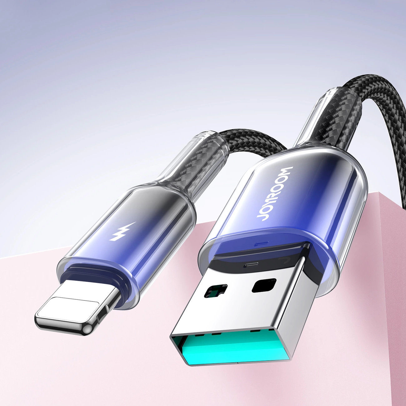 USB-A to Lightning Data and Charging Cable Joyroom S-A42, 18W, 1.2m, Black