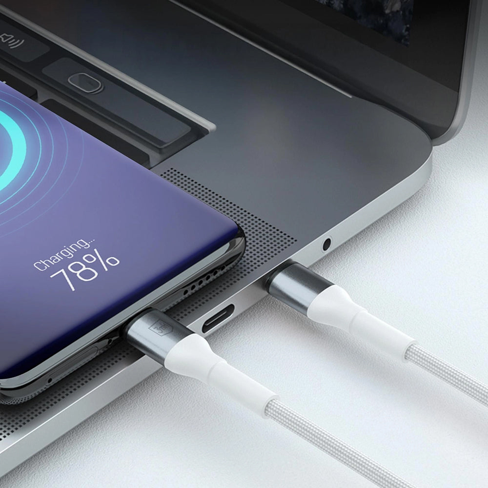 Kabel do danych i ładowania USB-A - Lightning 3MK Hyper N, 12W, 2m, Biały