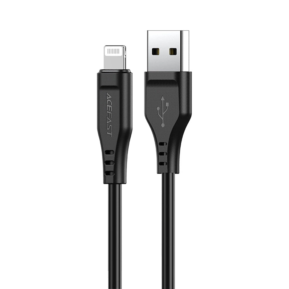 Kabel do danych i ładowania USB-A - Lightning Acefast C3-02, 18W, 1.2m, Czarny