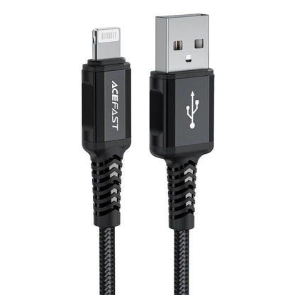 Kabel do danych i ładowania USB-A - Lightning Acefast C4-02, 18W, 1.8m, Czarny