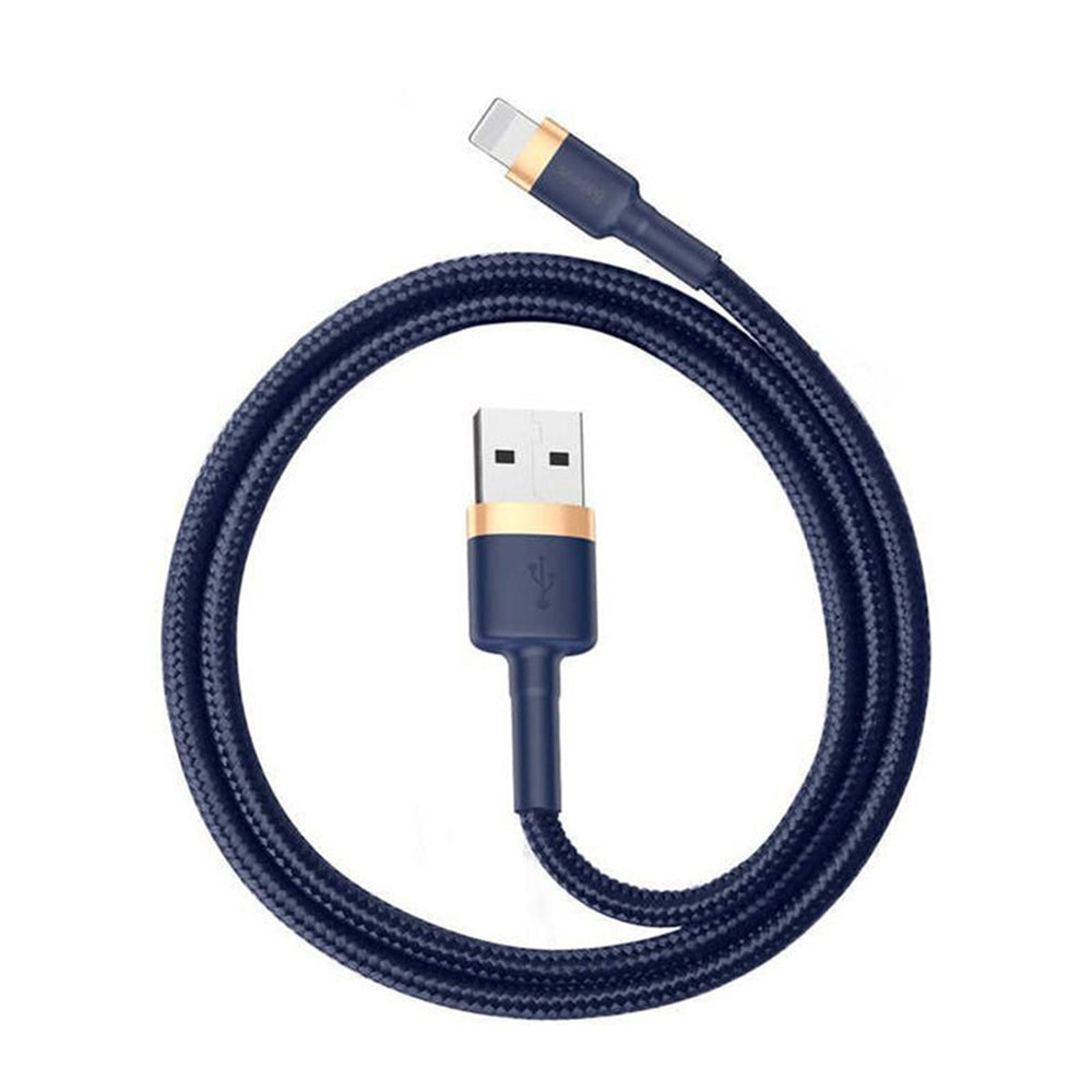 Kabel do danych i ładowania USB-A - Lightning Baseus Cafule, 18W, 1m, Niebiesko-Złoty CALKLF-BV3