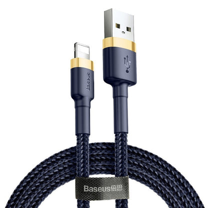 Kabel do danych i ładowania USB-A - Lightning Baseus Cafule, 18W, 1m, Niebiesko-Złoty CALKLF-BV3