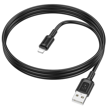 Kabel do danych i ładowania USB-A - Lightning Borofone BX111 Feliz, 18W, 1m, Czarny