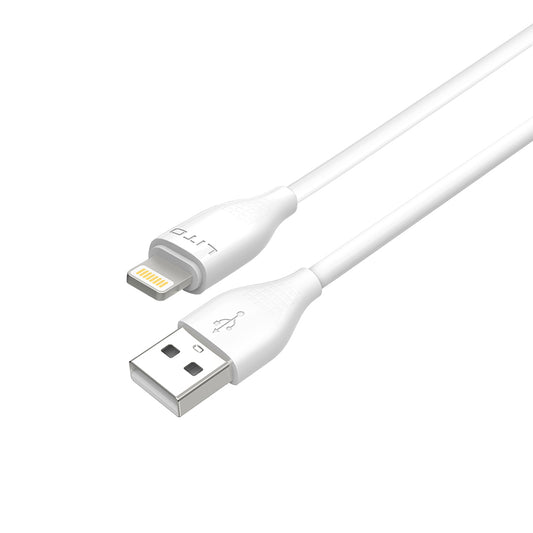 Kabel do danych i ładowania USB-A - Lightning Lito LD03L, 18W, 1m, Biały