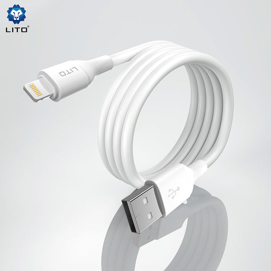 Kabel do danych i ładowania USB-A - Lightning Lito LD06L, 18W, 1m, Biały