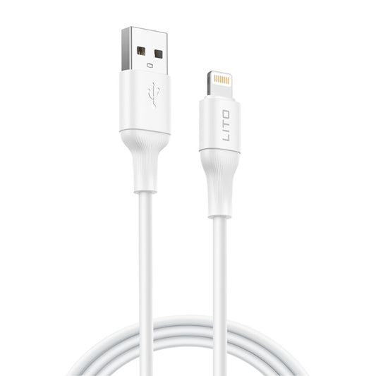 Kabel do danych i ładowania USB-A - Lightning Lito LD06L, 18W, 1m, Biały