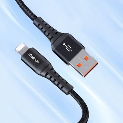 Kabel do danych i ładowania USB-A - Lightning McDodo CA-2261, 18W, 1m, Czarny