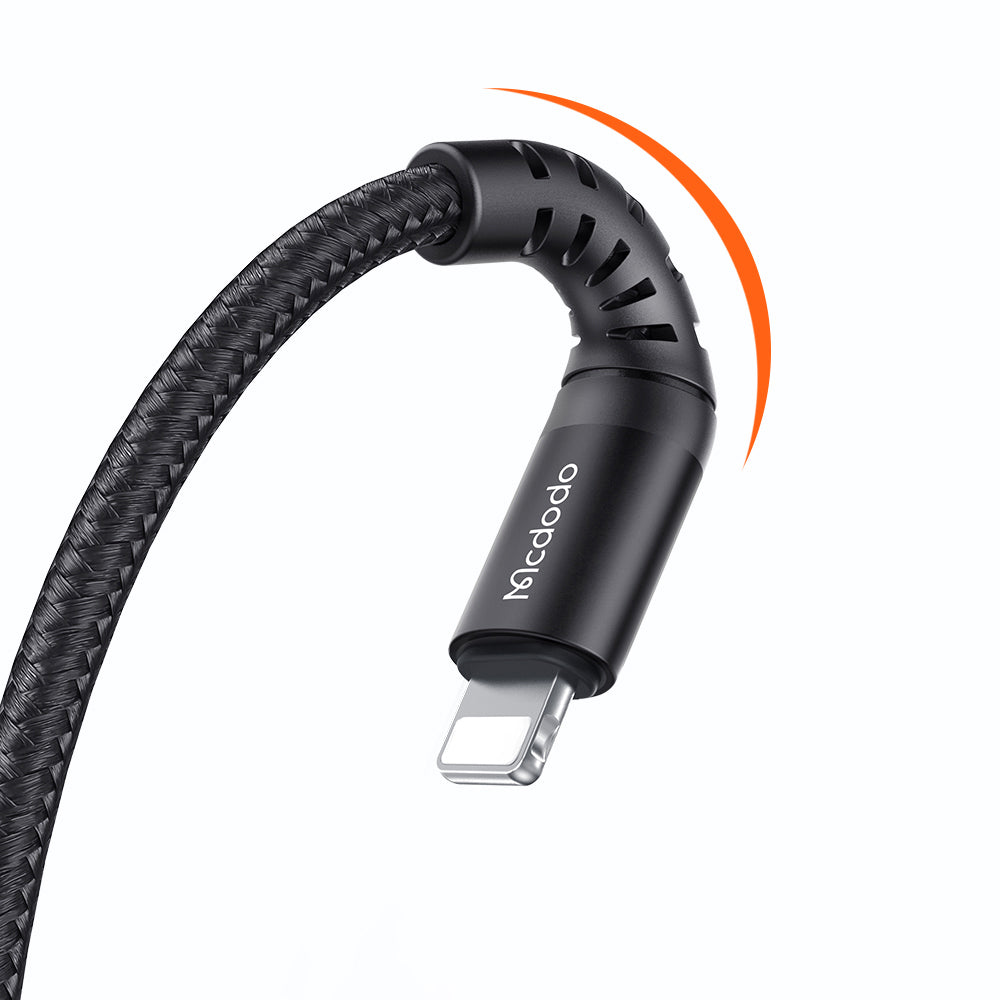 Kabel do danych i ładowania USB-A - Lightning McDodo CA-2261, 18W, 1m, Czarny
