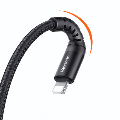 Kabel do danych i ładowania USB-A - Lightning McDodo CA-2261, 18W, 1m, Czarny