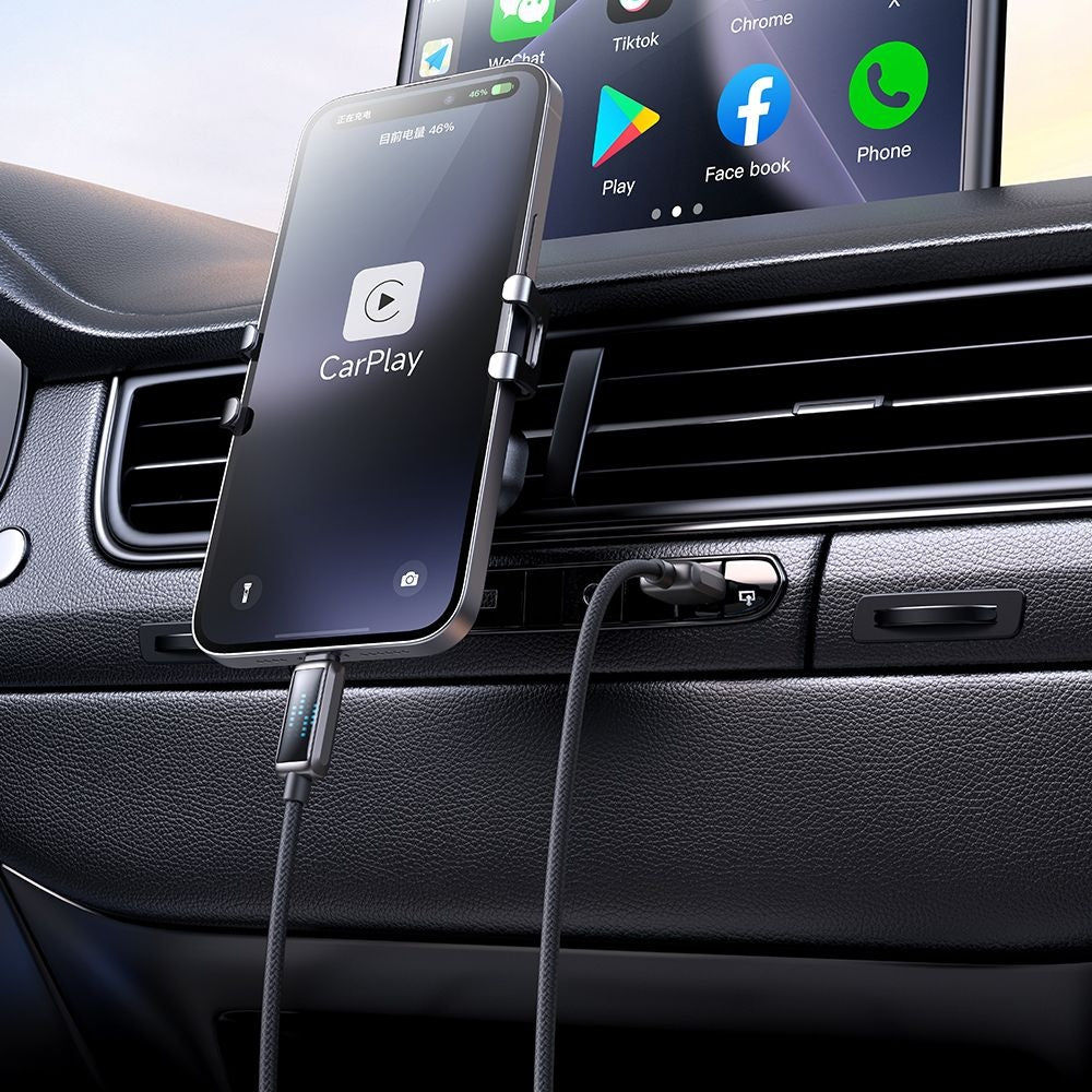 Kabel do danych i ładowania USB-A - Lightning McDodo CA-5250 Display, 18W, 1.2m, Czarny