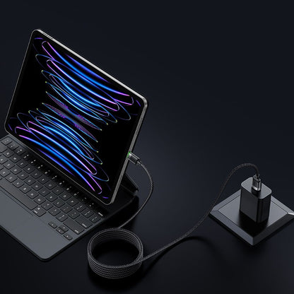 USB-A to Lightning McDodo CA-6000 Self Winding Data and Charging Cable, 18W, 1.2m, Black