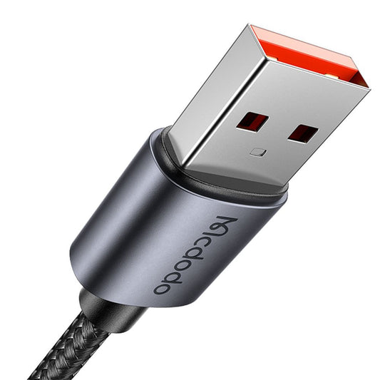 Kabel do danych i ładowania USB-A - Lightning McDodo CA-6490 Display, 18W, 1.2m, Czarny