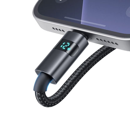 Kabel do danych i ładowania USB-A - Lightning McDodo CA-6490 Display, 18W, 1.2m, Czarny