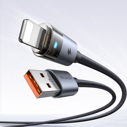 Kabel do danych i ładowania USB-A - Lightning McDodo CA-6910, 18W, 1.2m, Czarny