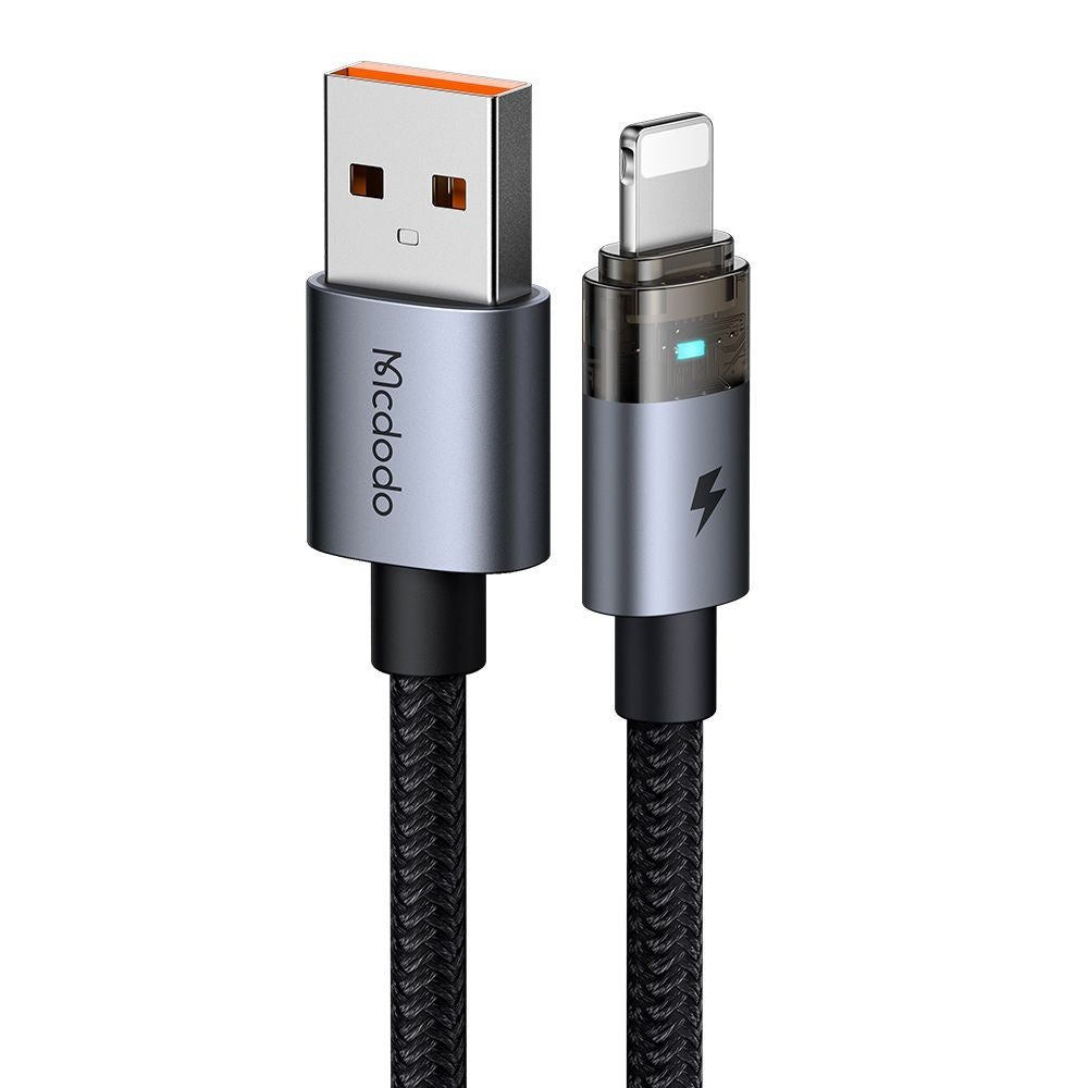 Kabel do danych i ładowania USB-A - Lightning McDodo CA-6910, 18W, 1.2m, Czarny