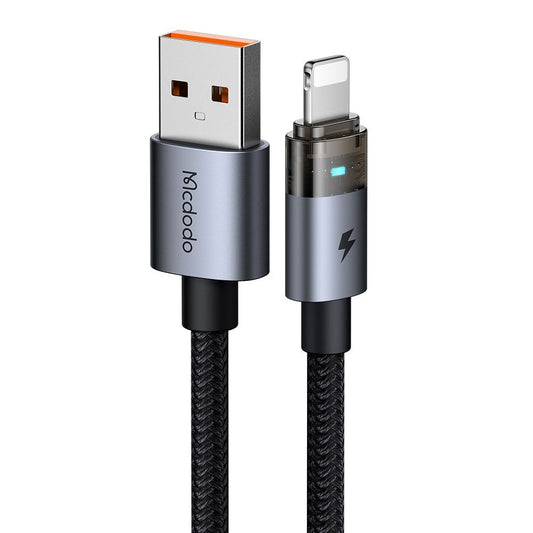 Kabel do danych i ładowania USB-A - Lightning McDodo CA-6910, 18W, 1.2m, Czarny