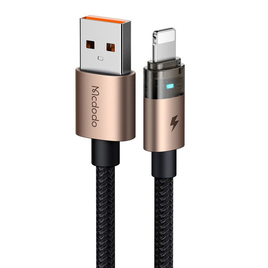 Kabel do danych i ładowania USB-A - Lightning McDodo CA-6911, 18W, 1.2m, Złoty