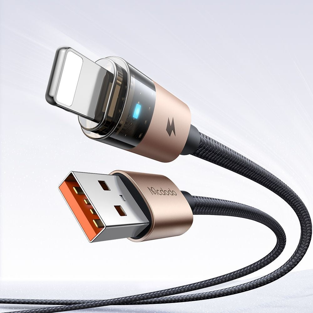 Kabel do danych i ładowania USB-A - Lightning McDodo CA-6911, 18W, 1.2m, Złoty