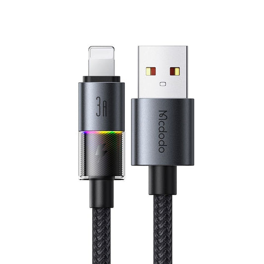 Kabel do danych i ładowania USB-A - Lightning McDodo CA-8170 Colorful, 18W, 1.2m, Czarny