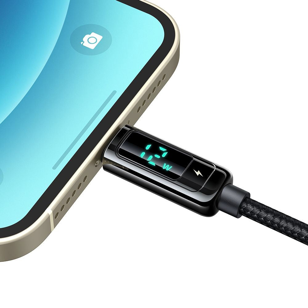 Kabel do danych i ładowania USB-A - Lightning McDodo CA-9940 Display, 12W, 1.2m, Czarny