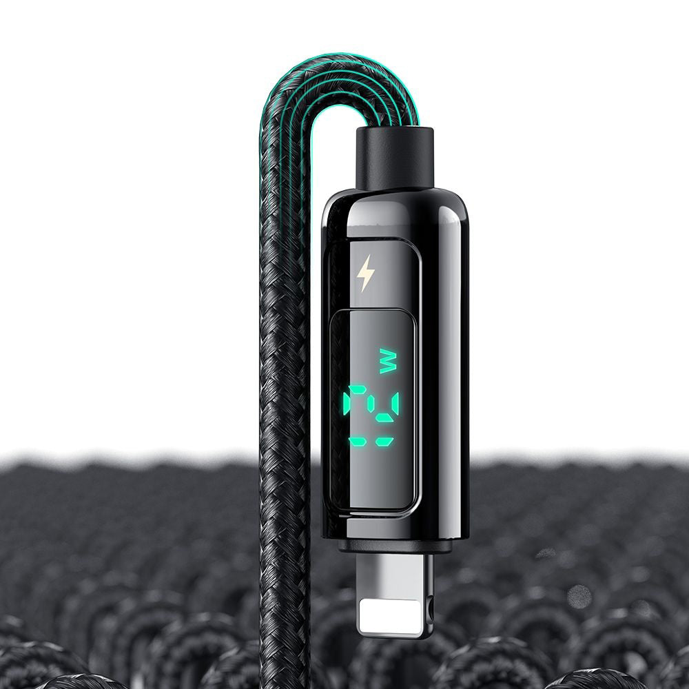 Kabel do danych i ładowania USB-A - Lightning McDodo CA-9940 Display, 12W, 1.2m, Czarny