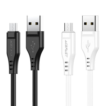 USB-A to microUSB Data and Charging Cable Acefast C3-09, 18W, 1.2m, Black