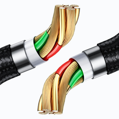 Kabel do danych i ładowania USB-A - microUSB McDodo CA-1070 Display, 18W, 1.2m, Czarny