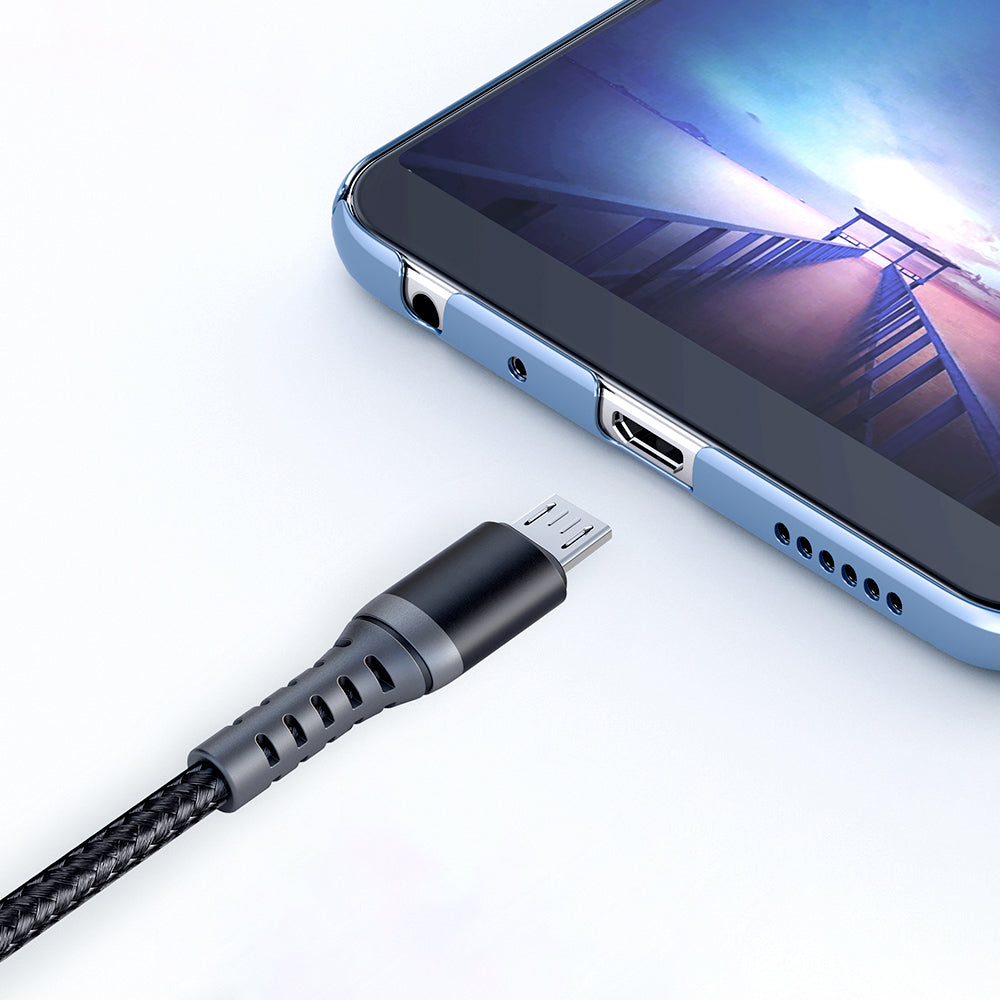 Kabel do danych i ładowania USB-A - microUSB McDodo CA-2281, 18W, 1m, Czarny