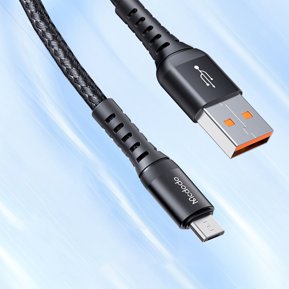 Kabel do danych i ładowania USB-A - microUSB McDodo CA-2281, 18W, 1m, Czarny