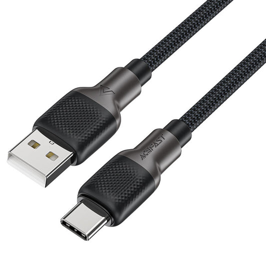 USB-A to USB-C Acefast C10-04 Data and Charging Cable, 18W, 1.2m, Black