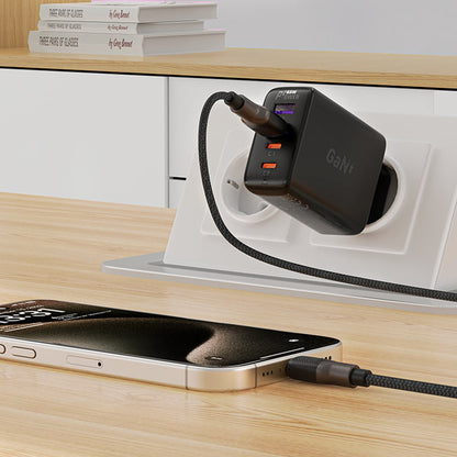 USB-A to USB-C Acefast C10-04 Data and Charging Cable, 18W, 1.2m, Black