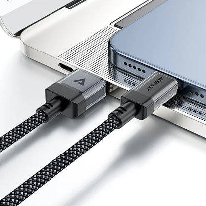 Kabel do danych i ładowania USB-A - USB-C Acefast C12-04, 18W, 1.2m, Czarny