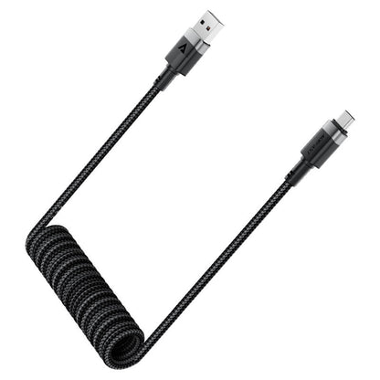 Kabel do danych i ładowania USB-A - USB-C Acefast C14-04, 18W, 1.2m, Czarny