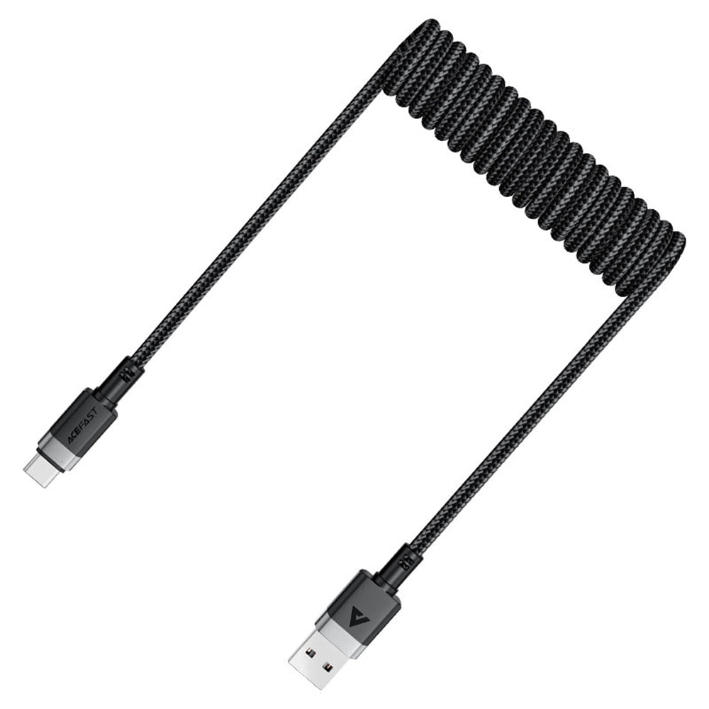 Kabel do danych i ładowania USB-A - USB-C Acefast C14-04, 18W, 1.2m, Czarny