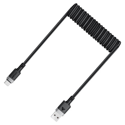 Kabel do danych i ładowania USB-A - USB-C Acefast C14-04, 18W, 1.2m, Czarny