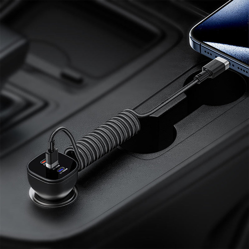 Kabel do danych i ładowania USB-A - USB-C Acefast C14-04, 18W, 1.2m, Czarny