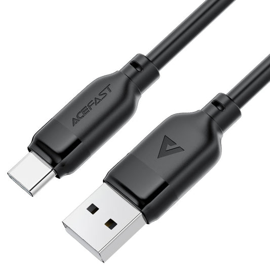 USB-A to USB-C Acefast C16-04 Data and Charging Cable, 18W, 1.2m, Black