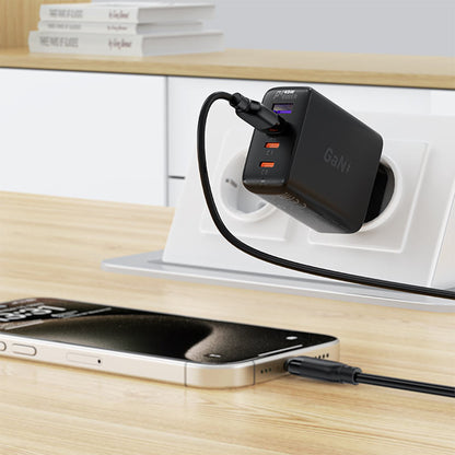 USB-A to USB-C Acefast C16-04 Data and Charging Cable, 18W, 1.2m, Black