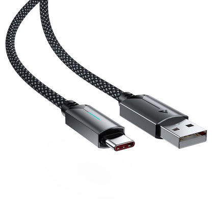 Kabel do danych i ładowania USB-A - USB-C Acefast C19-04, 18W, 1.2m, Czarny