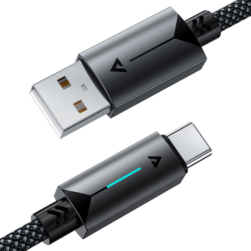Kabel do danych i ładowania USB-A - USB-C Acefast C19-04, 18W, 1.2m, Czarny
