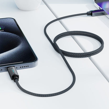 Kabel do danych i ładowania USB-A - USB-C Acefast C19-04, 18W, 1.2m, Czarny