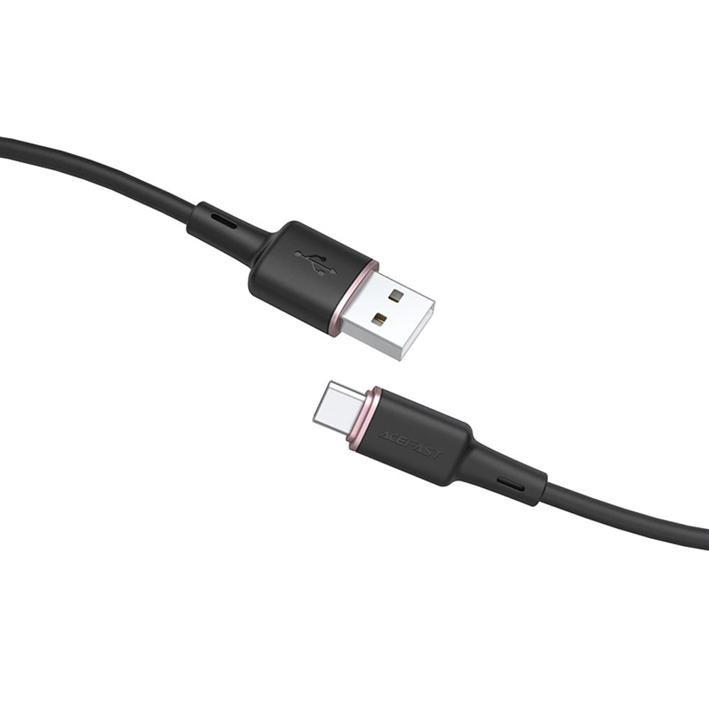 Kabel do danych i ładowania USB-A - USB-C Acefast C2-04, 18W, 1.2m, Czarny