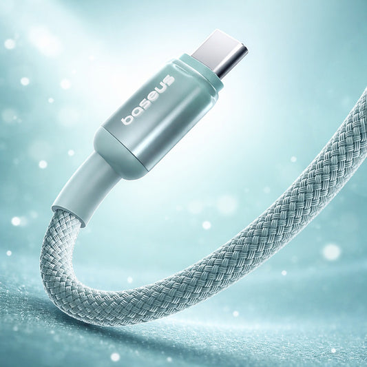 Kabel do danych i ładowania USB-A - USB-C Baseus Discolor, 100W, 2m, Niebiesko-Zielony E0418500